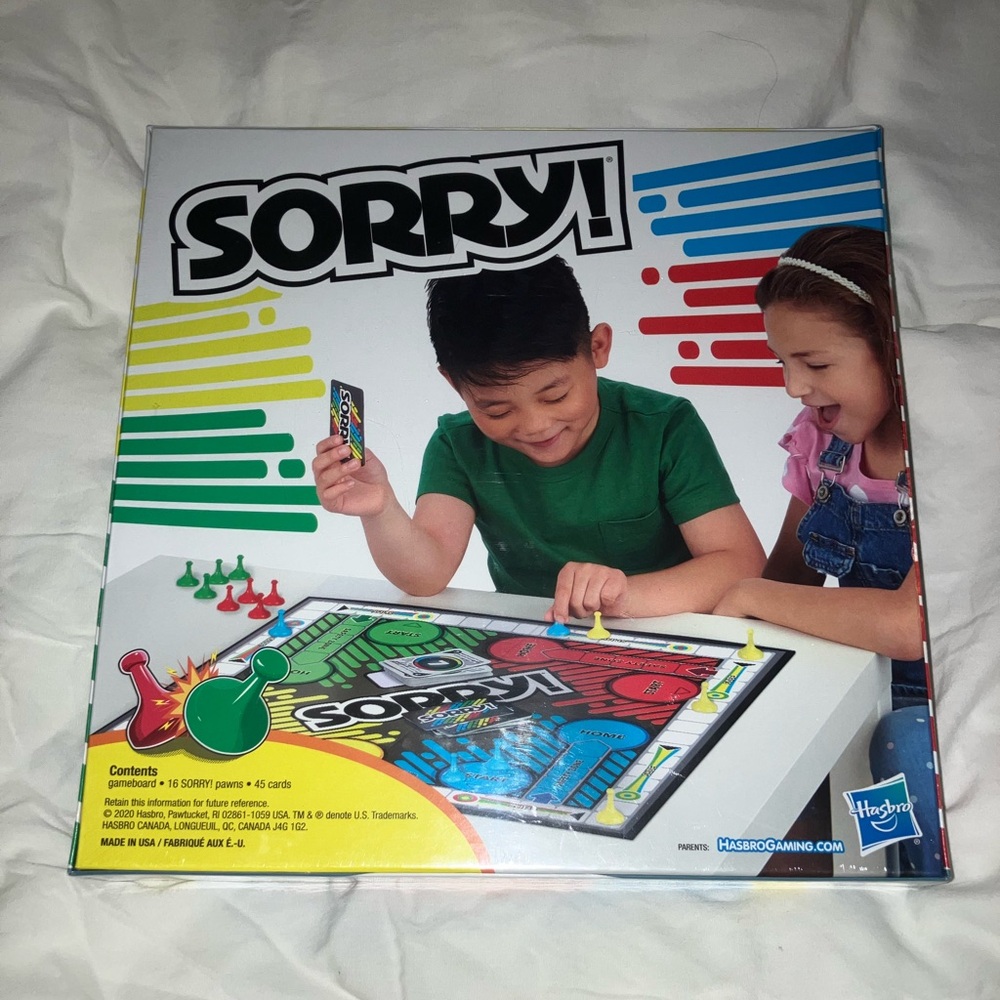 Sorry! Board Game - Sealed - Hasbro Gaming - The classic Game of Sweet Revenge - Picture 2 of 2